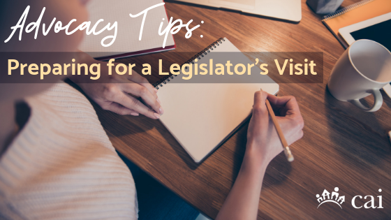 Advocacy Tips: Preparing for a Legislator’s Visit