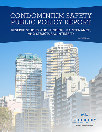 CAI Releases Public Policy Recommendations to Improve Condominium Safety