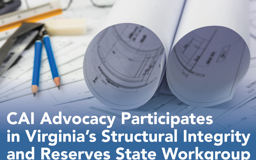 CAI Advocacy Participates in Virginia’s Structural Integrity and Reserves State Workgroup