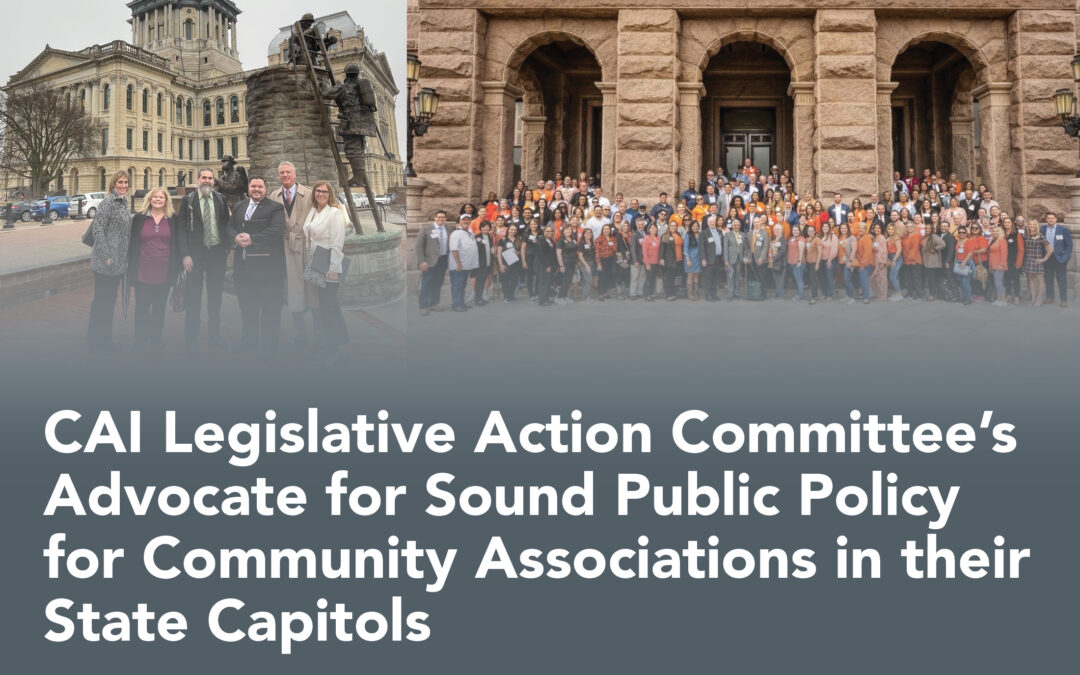 CAI Legislative Action Committee’s Advocate for Sound Public Policy for Community Associations in their State Capitols