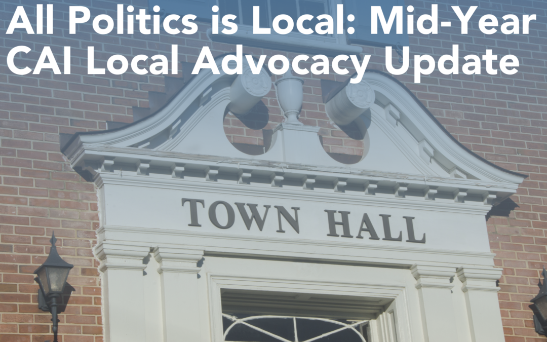 All Politics is Local: Mid-Year CAI Local Advocacy Update