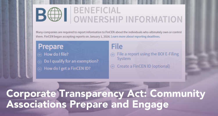 Corporate Transparency Act: Community Associations Prepare and Engage